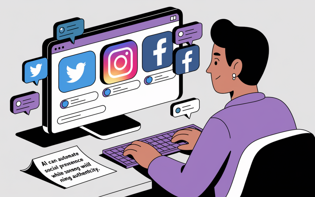 Utiliser l’IA pour automatiser sa présence sur les réseaux sociaux sans perdre son authenticité 🤖✨